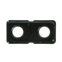 WB34K10010 GE Oven Double Burner Drip Pan Black