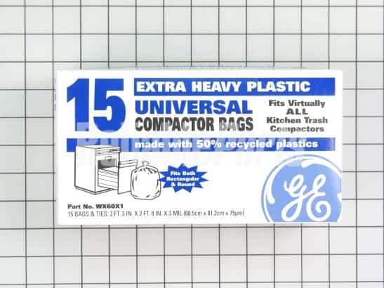 WX60X1 GE 15" Trash Compactor Bags 15PK - Image 3