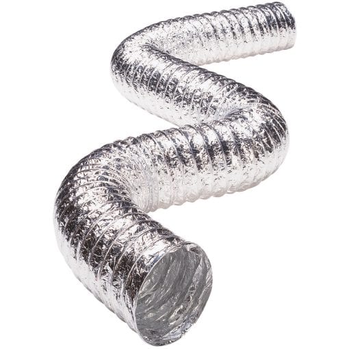 F0450 Deflect-O Supurr-Flex 4" X 50' Dryer Aluminum Multi-layered Metallic Ducting - Image 4