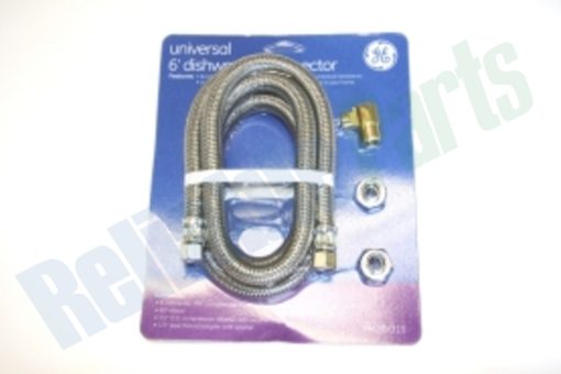 WX28X326 GE 6' Metal Braided Dishwasher Connection Kit - Image 2