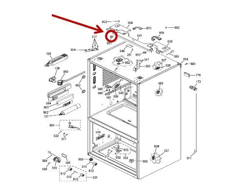 WR23X29161 GE Refrigerator Door Switch