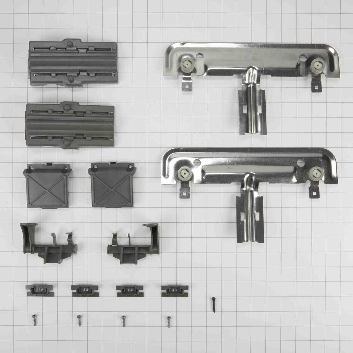 W10712394 Whirlpool Dishwasher Wheel and Arm Adjuster Kit - Image 2