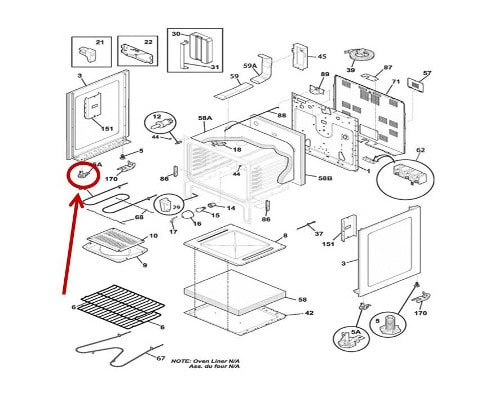 5304509869 Frigidaire Oven Leveling Leg Assembly - Image 2