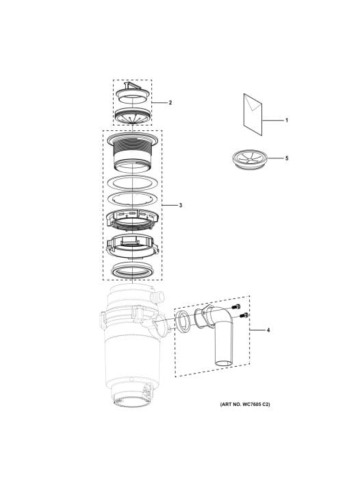 GFC520N GE 1/2hp Continuous Feed Dispenser - Image 3