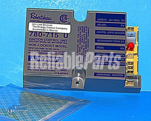 780-715 Robertshaw Non-Lockout Pilot Ignition Control Unit