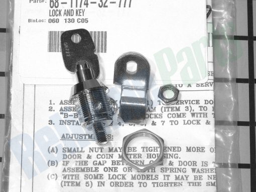 68-1174-32-777 Greenwald Coin Operated Laundry Lock and Key - Image 4