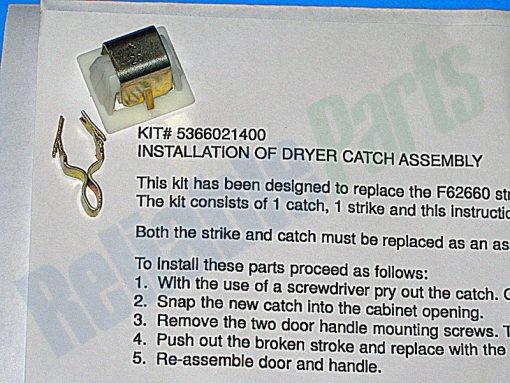 5366021400 Frigidaire Door Latch & Metal Strike - Image 5