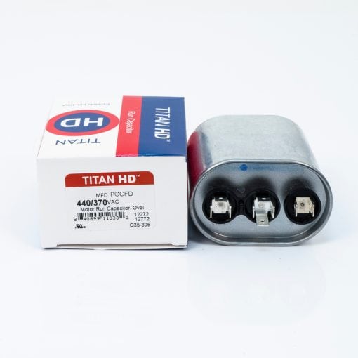 POCD2015A Packard Titan HD Run Capacitor 20+15 MFD 370 Volt Oval - Image 4