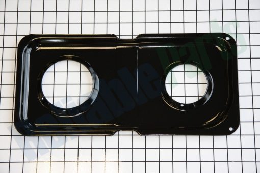 WB34K10009 GE Oven Double Burner Drip Pan Black - Image 6