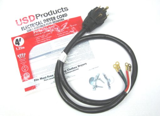 DC4-30-4 - USD 4' 4 Dryer Wire Cord 30 AMP