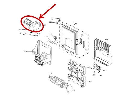 WR30X28731 GE Refrigerator Icemaker