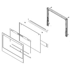 W11111696 Whirlpool Door Glass