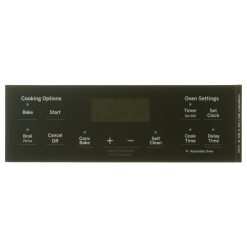 WB07X26740 GE Range Faceplate Graphics