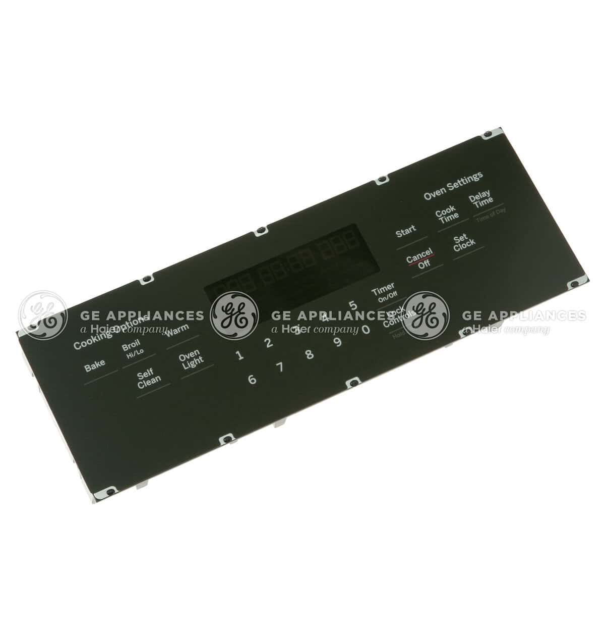 WB27X32154 GE Range Control and Overlay Assembly