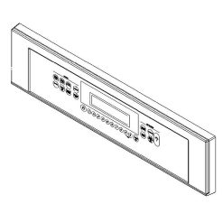 WB36T11138 GE Oven Control Panel and Tape Assembly