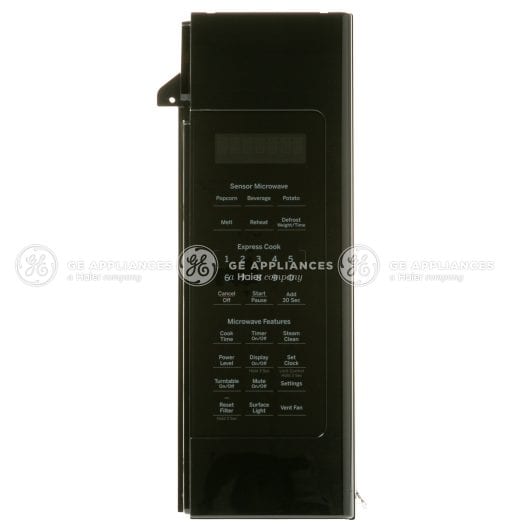WB56X30170 GE Microwave White Control Panel Black