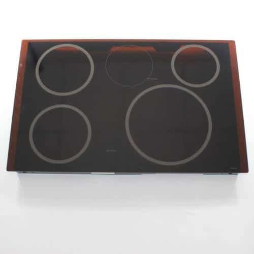 WB62X20972 GE Oven Black Glass Maintop Assembly