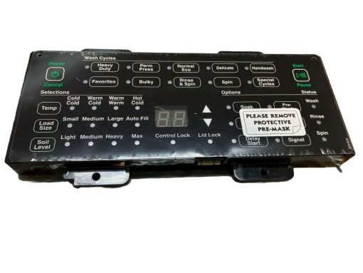 204074P Speed Queen Control & Overlay AssemblyH4 STD BL