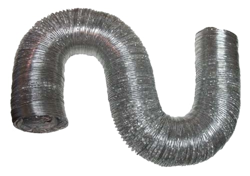 F0450 Deflect-O Supurr-Flex 4" X 50' Dryer Aluminum Multi-layered Metallic Ducting - Image 3