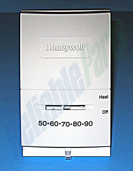 T822K1000 Honeywell Mercury Free 1 Heat Stage Wall Thermostat For Heat Only - 24 Vac - White - Image 3