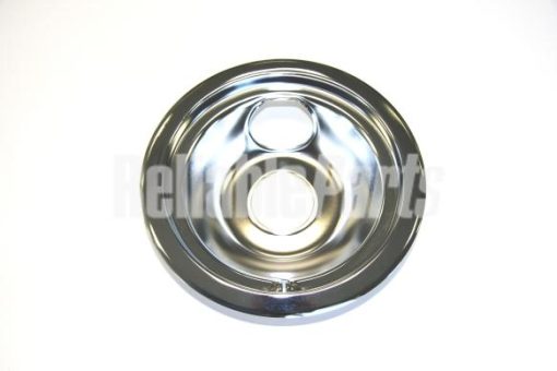 WB31T10010 GE Oven 6" Chrome Burner Drip Bowl - Image 2