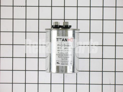PRCFD455A Packard Titan HD Run Capacitor 45+5 MFD 440/370 Volt Round - Image 5