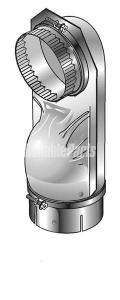 4396005 Whirlpool Dryer 4" Offset Aluminum Elbow - Image 2