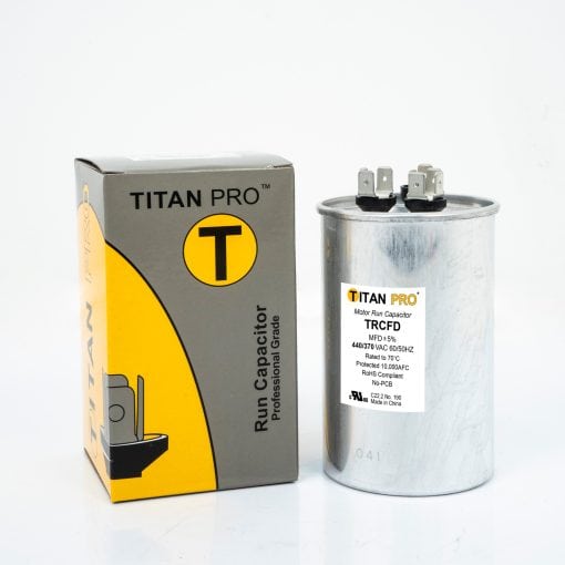 TRCFD353 Packard Titan Pro Run Capacitor 35+3 MFD 440/370 Volt Round - Image 2