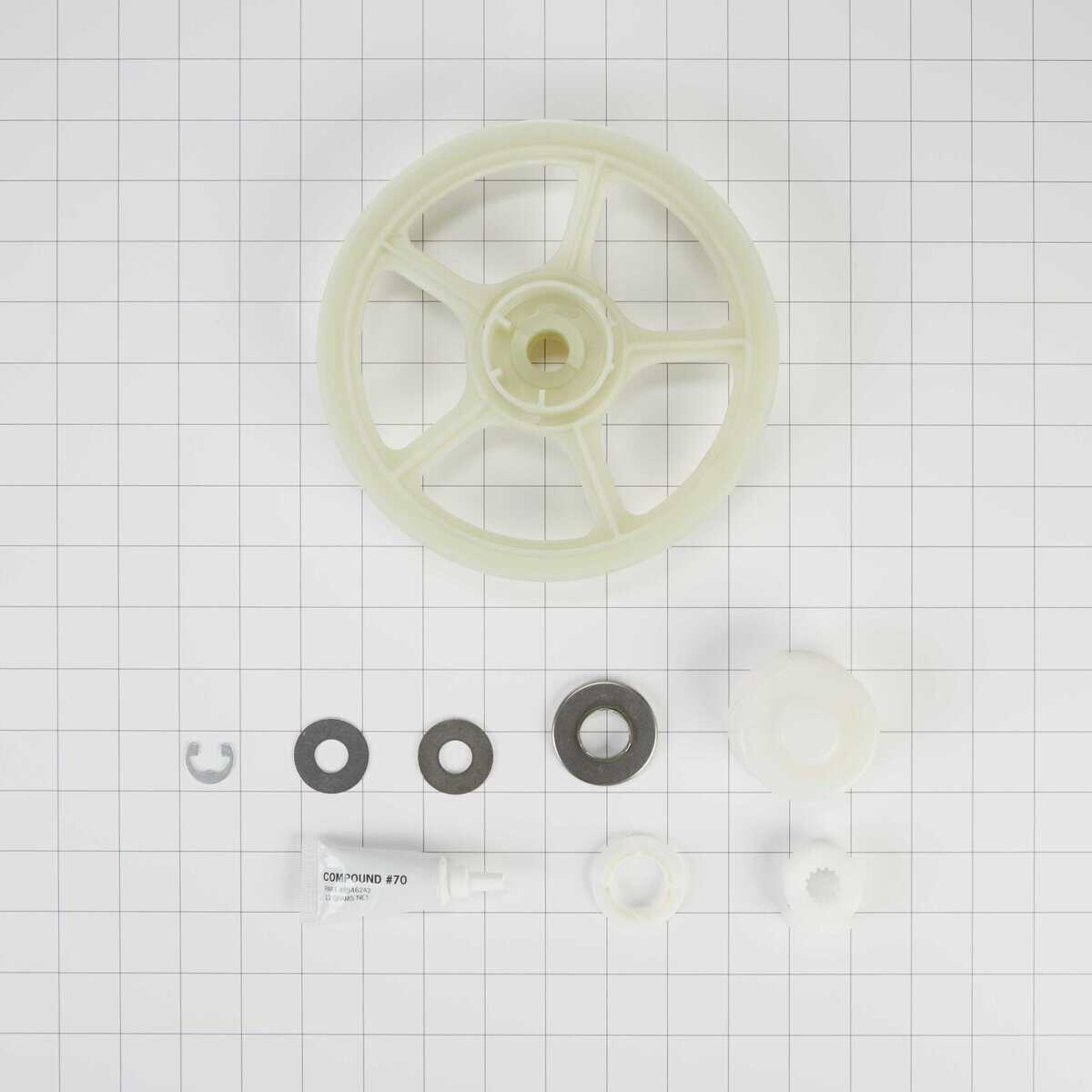 12002213 Whirlpool Washer Pulley and Thrust Bearing Kit - Image 2