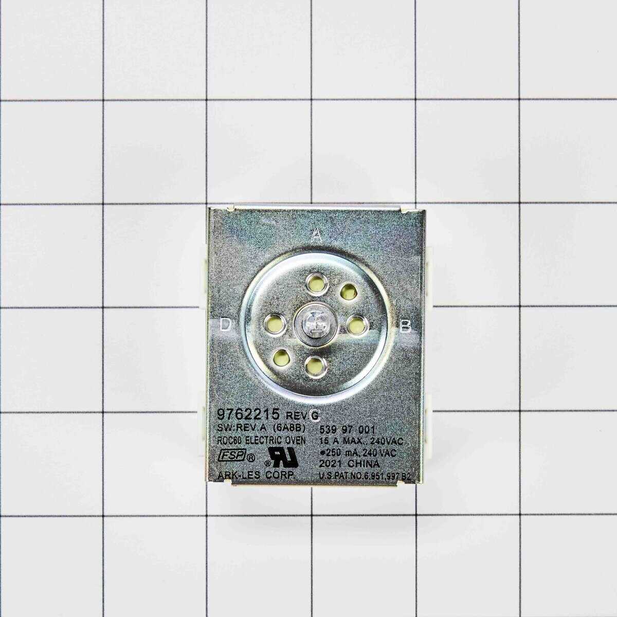 WP9762215 Whirlpool Oven Switch - Image 2