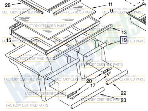 W10856580 Whirlpool Crisper Pan - Image 7