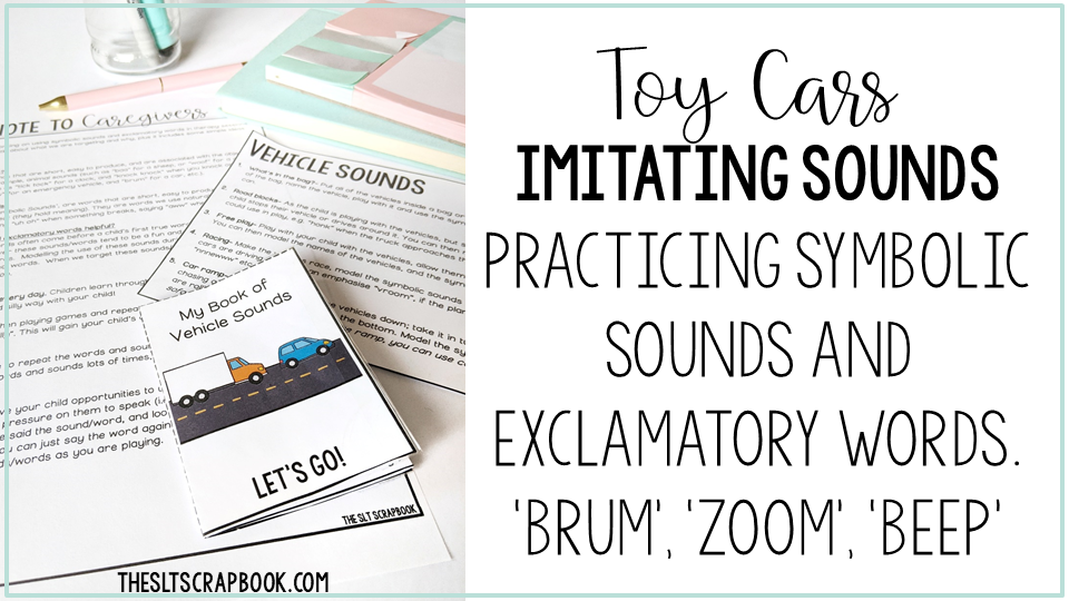 Use toy cars for imitating symbolic sounds and support early language skills