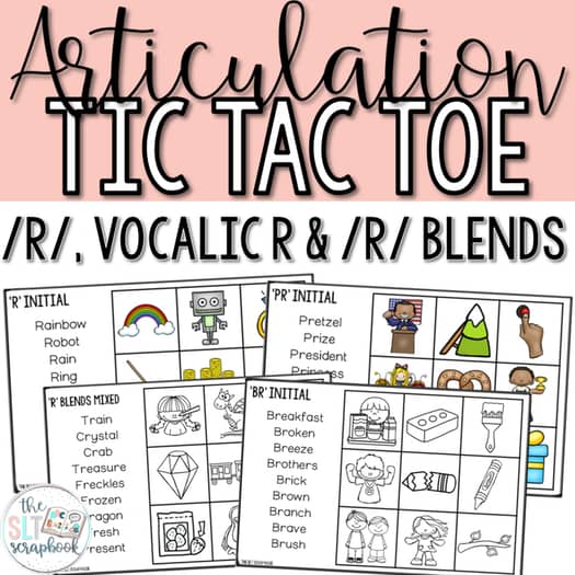 R Articulation Activities Front page
