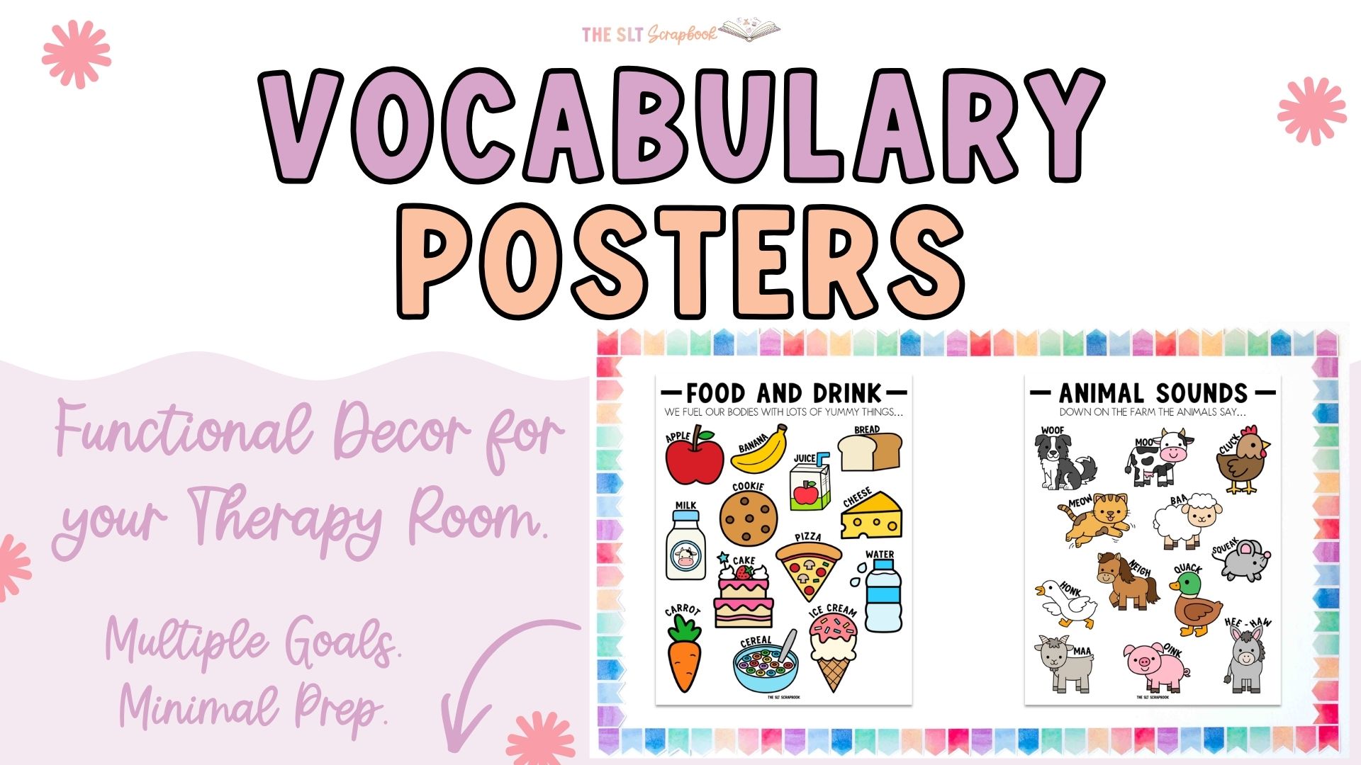 Early Vocabulary Posters for Speech Therapy | First Words & Symbolic Sounds - Image 5