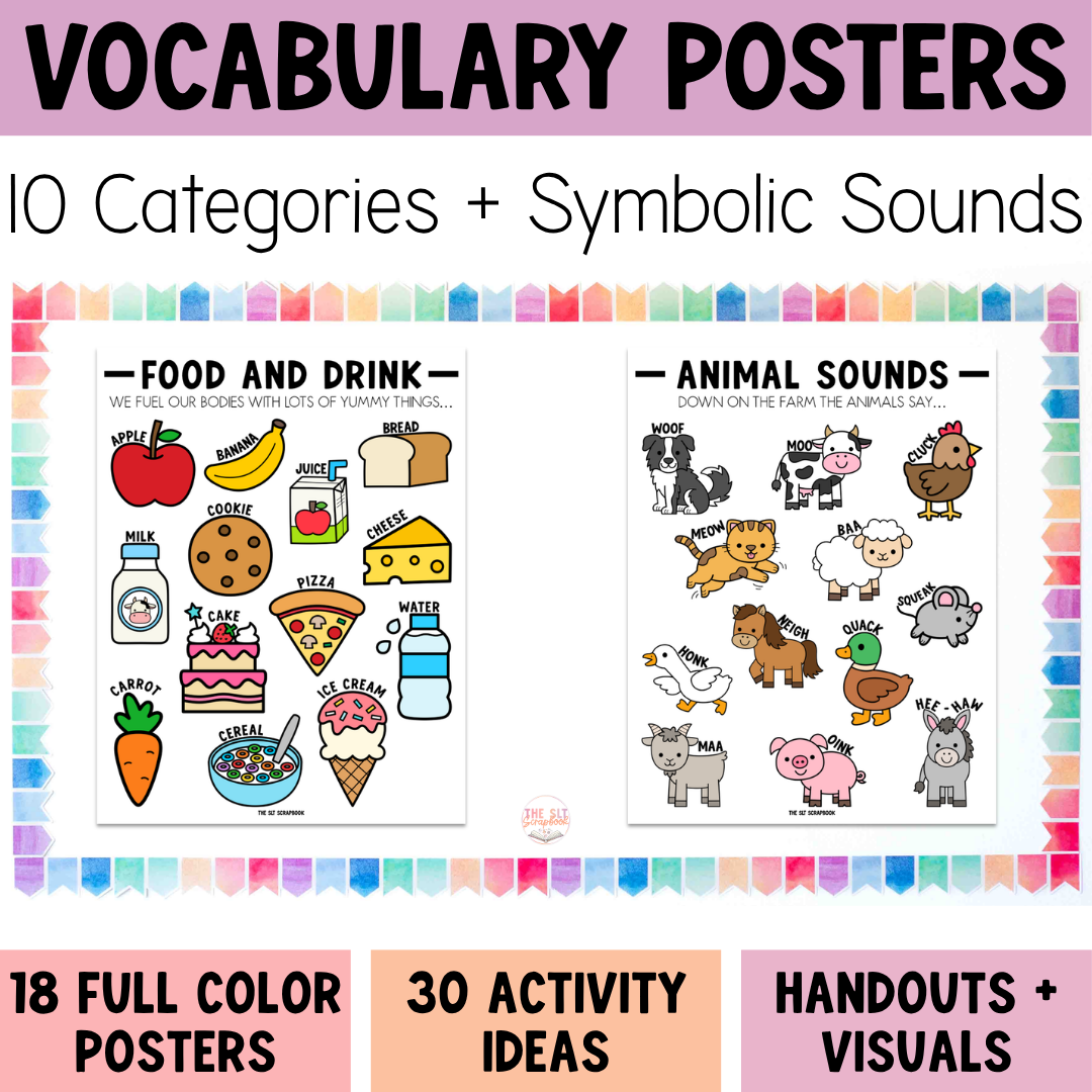 Early Vocab Posters Product main cover page