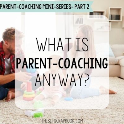 Header image. Text on a transparent white background reads "what is parent-coaching anyway?" In the background is a family playing together.