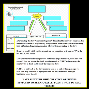 “Harrison Bergeron” Activity BUNDLE - Common Core Aligned - Image 2