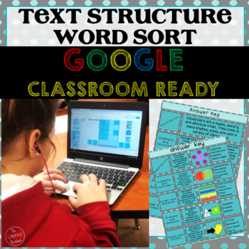 DIGITAL Nonfiction Text Structure Sort Activity (Common Core Aligned)