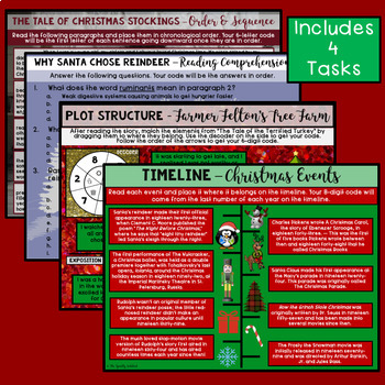 Christmas ELA Digital Escape Room - Common Core Aligned - Image 2