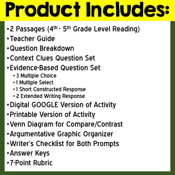 DIGITAL Paired Passage Set: 4th - 5th Grade Reading Level Informational Text - Image 2