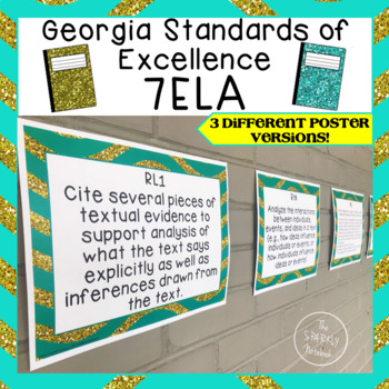 7th Grade ELA Standards Posters - Georgia Standards of Excellence