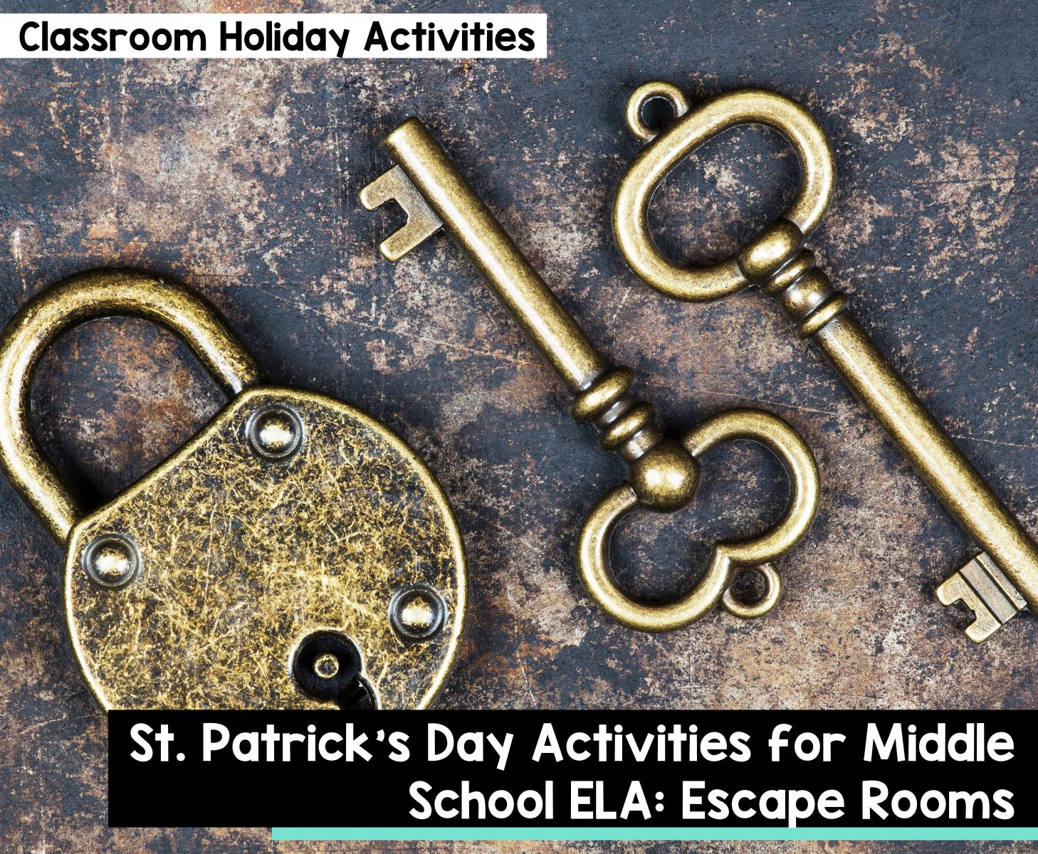 St. Patrick's Day activities for middle school ELA: Escape rooms