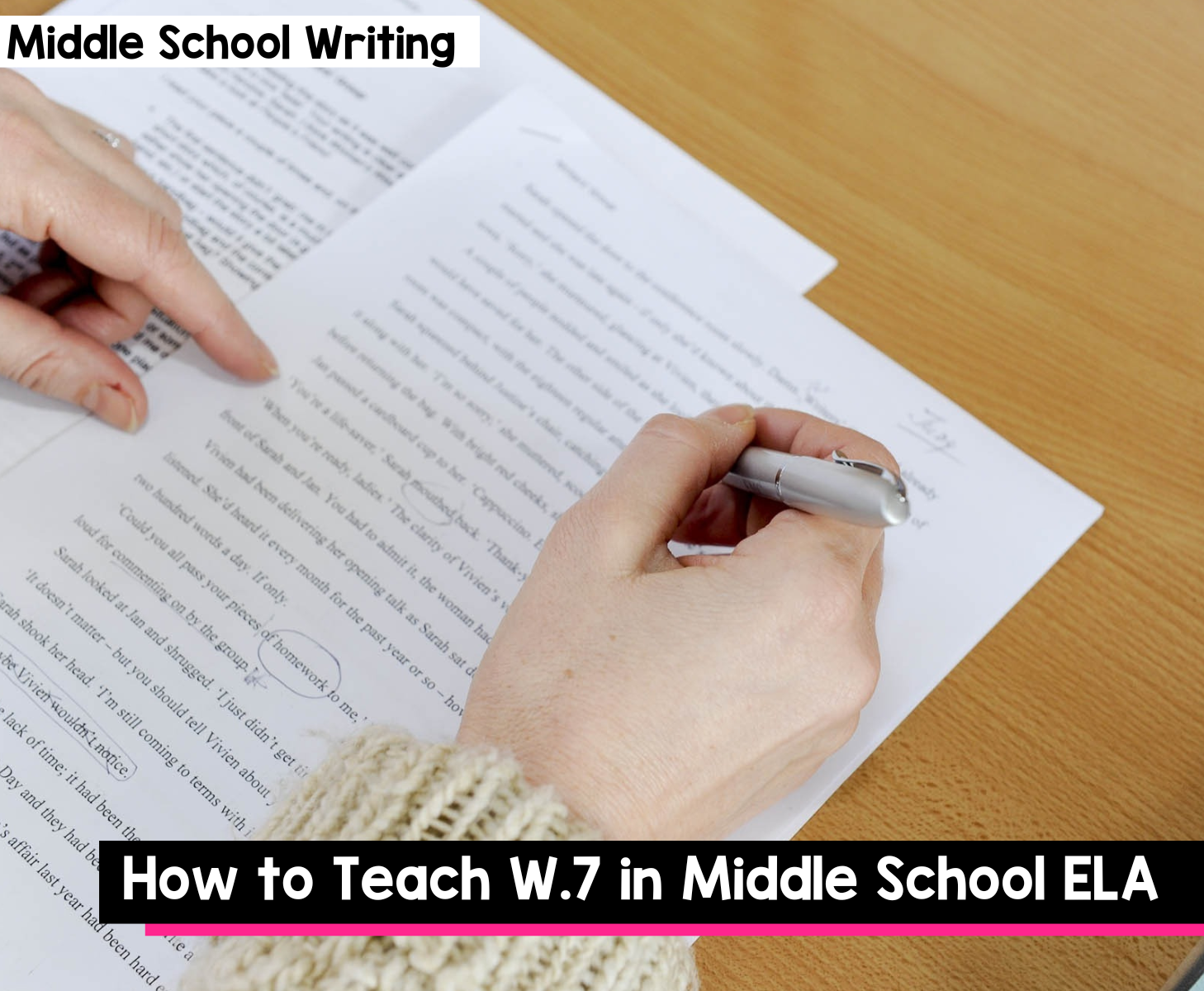 How to teach W.7 in Middle School