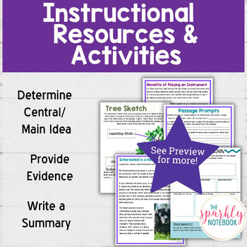 RI.6.2: Central Idea Cite Evidence & Objective Summary | 6th Grade CCS - Image 3