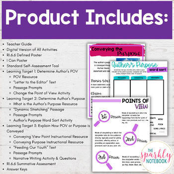 6.RI.6: Author's Point of View & Author's Purpose 6th Grade CCSS Aligned - Image 2