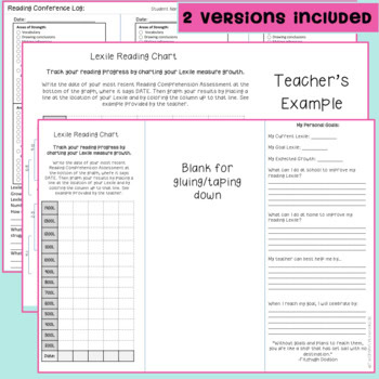 Reading Growth Charts and Conference Form - Brochure Format - Image 3