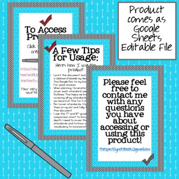 Common Core 7 ELA Standards Checklist - Google Drive File - Image 2
