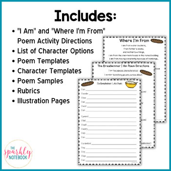 The Breadwinner Novel Activity - I Am and Where I'm From Poems with Rubrics - Image 2