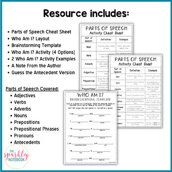 Parts of Speech Review Game Activity - Image 2