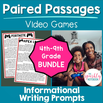 Paired Passages DIFFERENTIATED Bundle - Common Core Aligned | Gaming